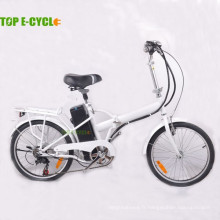 Chine fournisseur 2 roues vélo électrique pas cher prix cadre en acier mini vélo pliant